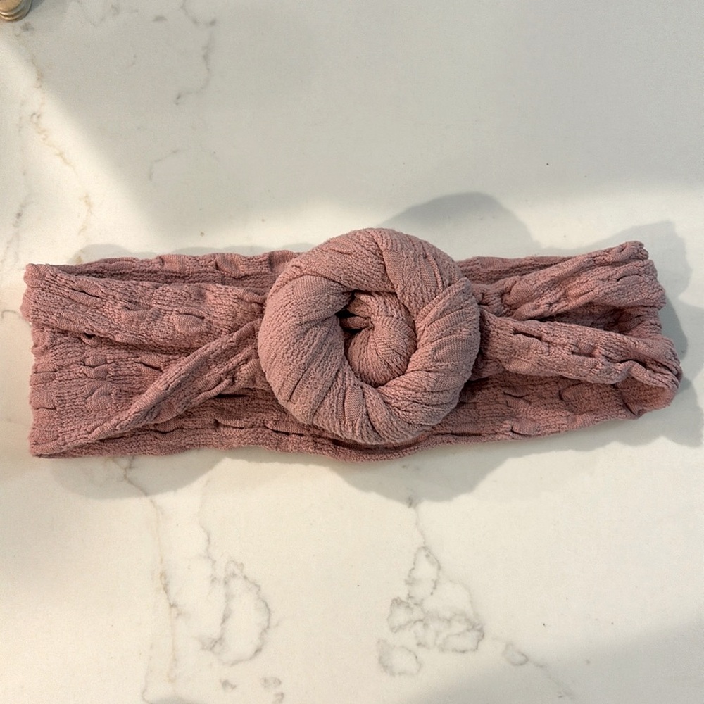 Baby bling mauve headband